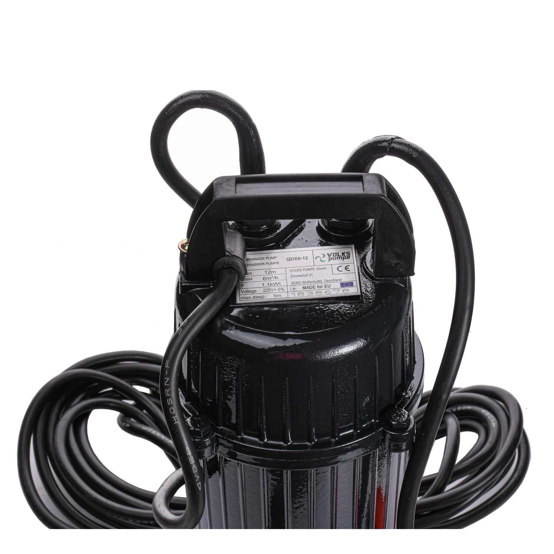 Насос дренажний VOLKS pumpe QDX6-12 1,1кВт - Image 5