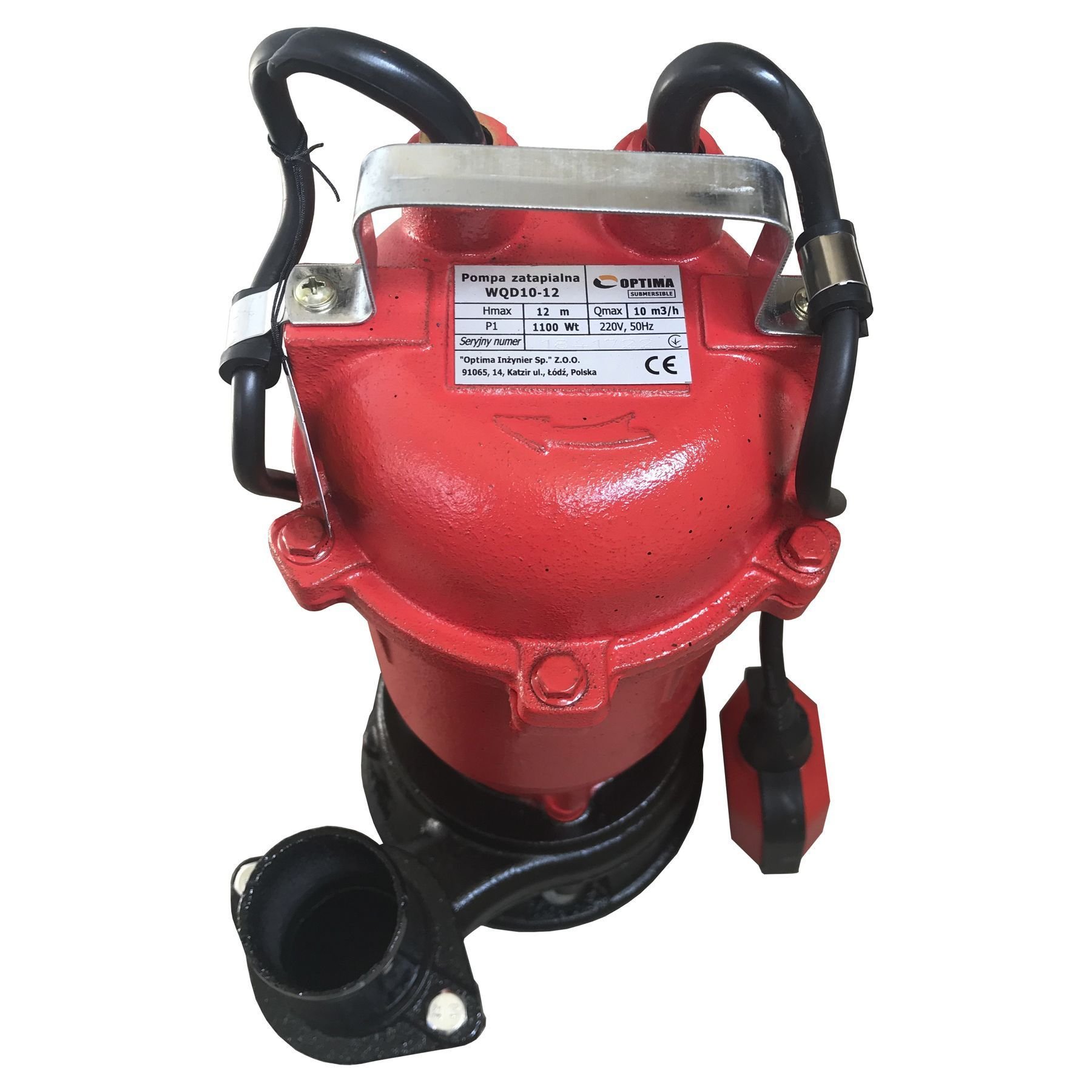 Насос фекальний  Optima WQD10-12 1,1кВт - Image 2