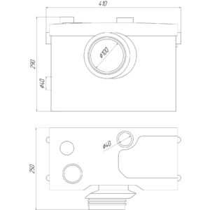 Каналізаційна установка VOLKS pumpe WC600D (WC3) - Image 5