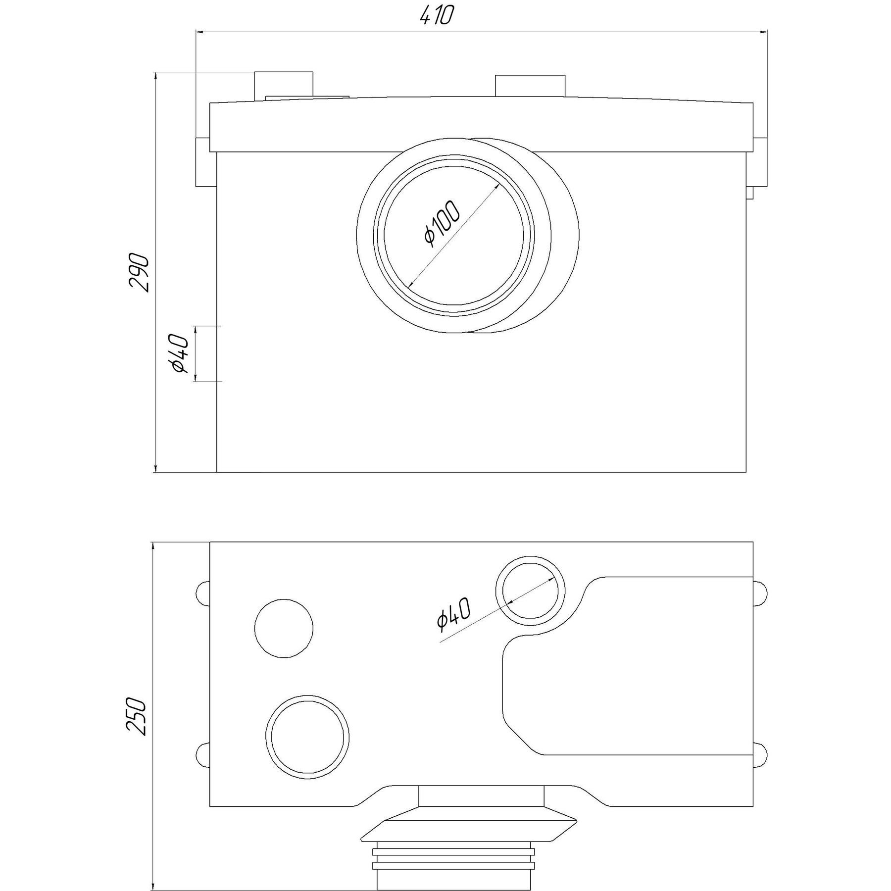 Каналізаційна установка VOLKS pumpe WC600D (WC3) - Image 5
