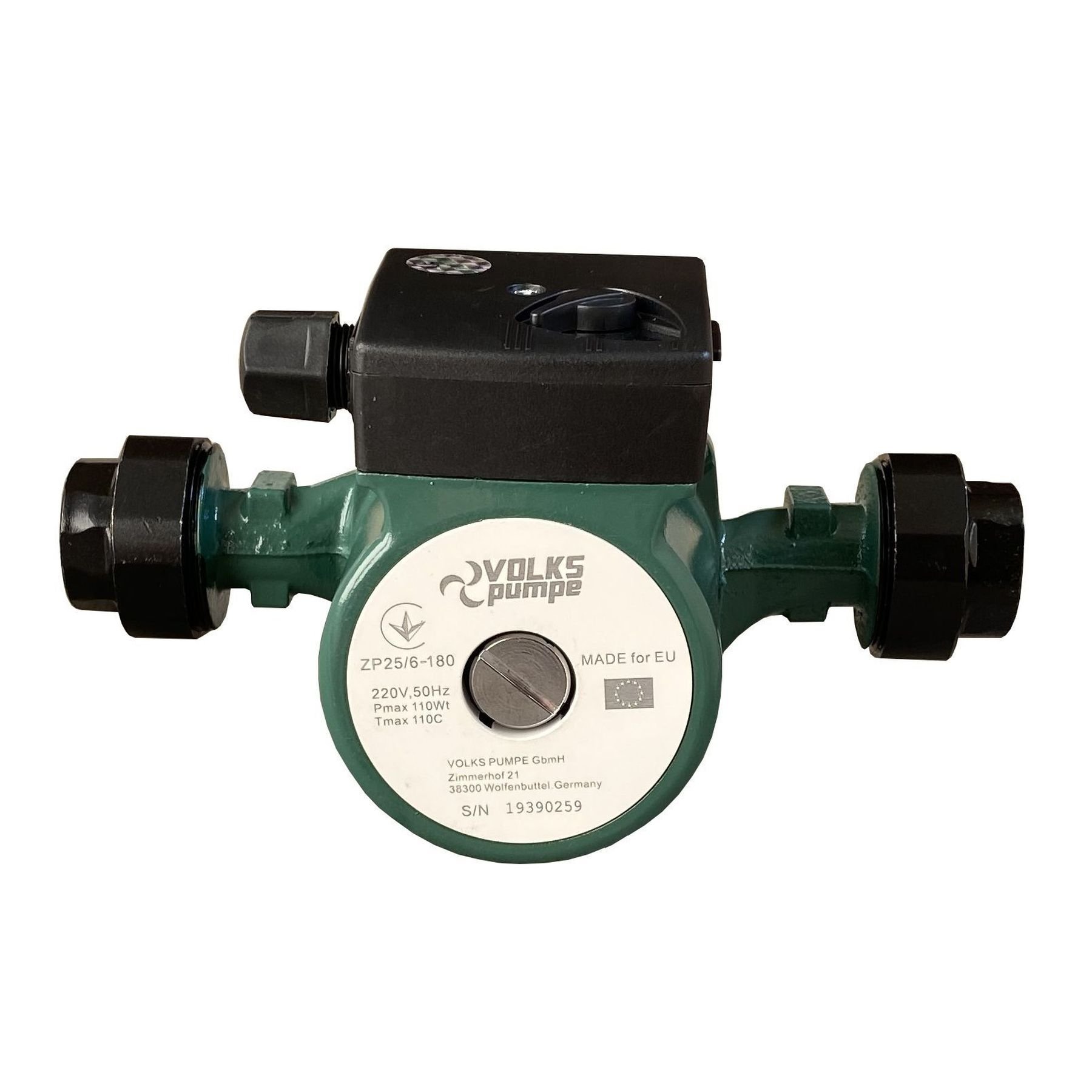 Насос циркуляційний VOLKS pumpe  ZP25/6 180мм + гайки - Image 1