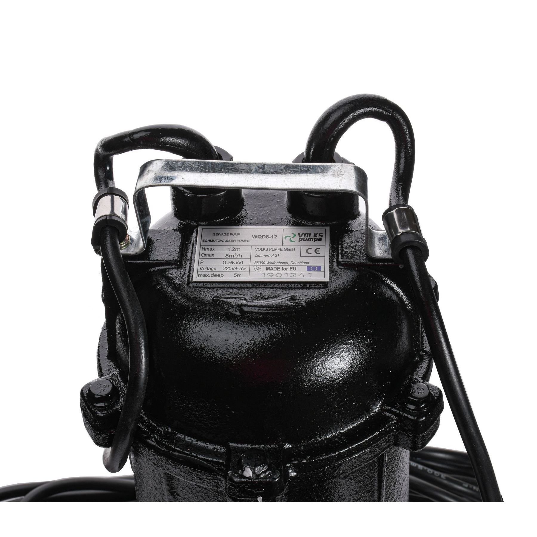 Насос фекальний VOLKS pumpe  WQD8-12 0,9кВт - Image 6