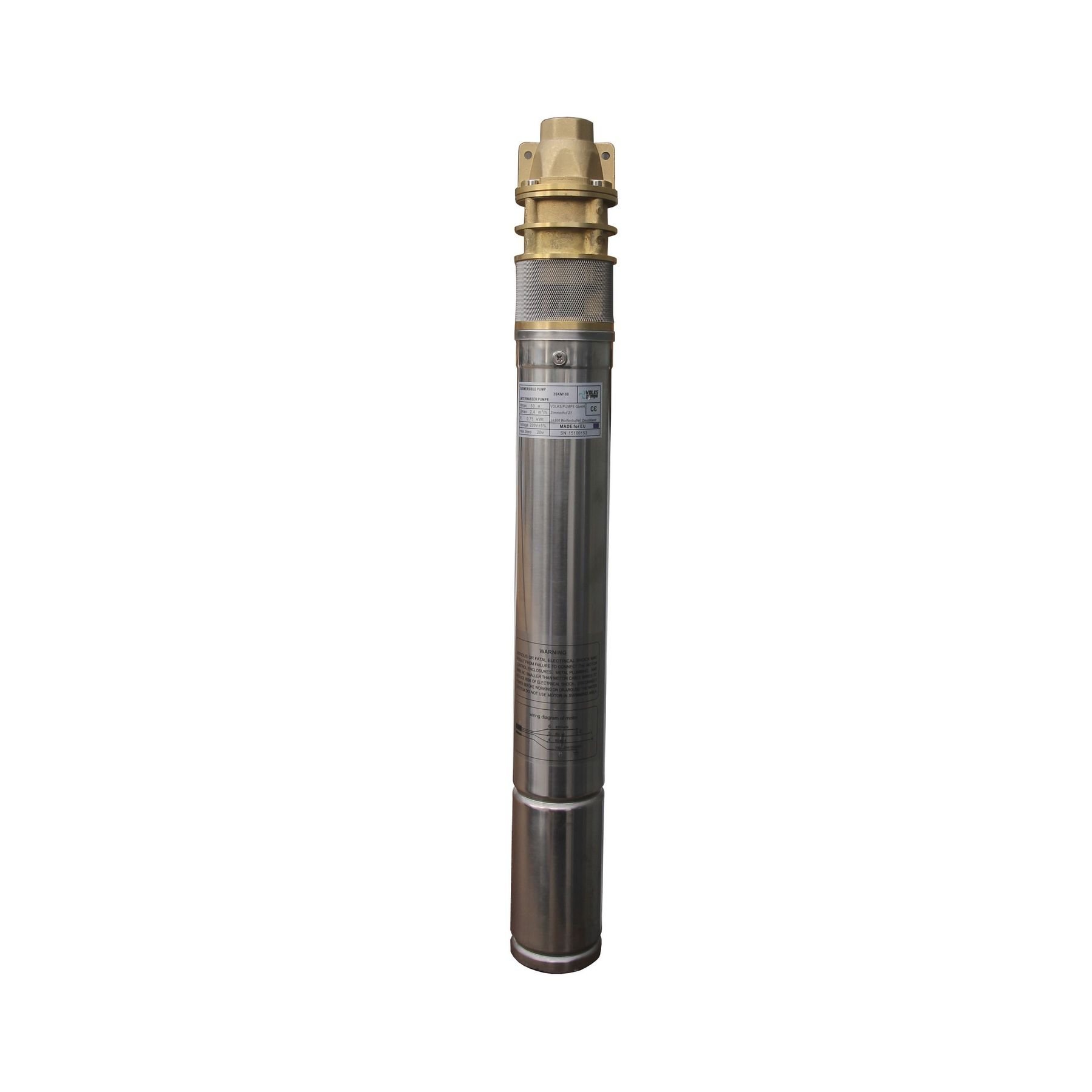 Насос свердловинний вихровий VOLKS pumpe  3SKm100 0,75кВт + кабель 15м + пульт - Image 2