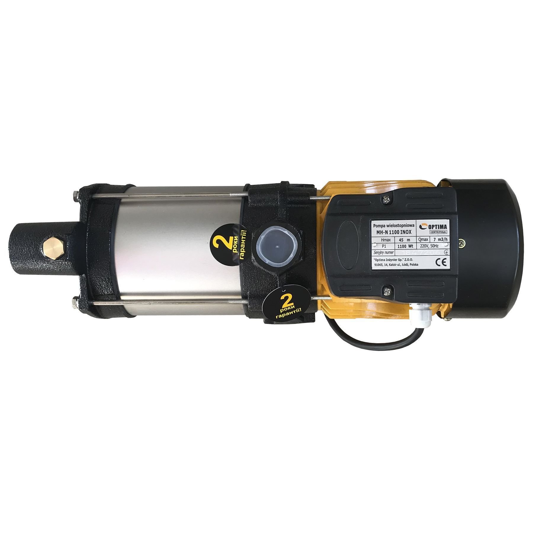 Насос відцентровий багатоступінчастий Optima MH-N 1100INOX 1,1кВт нерж, колеса - Image 3