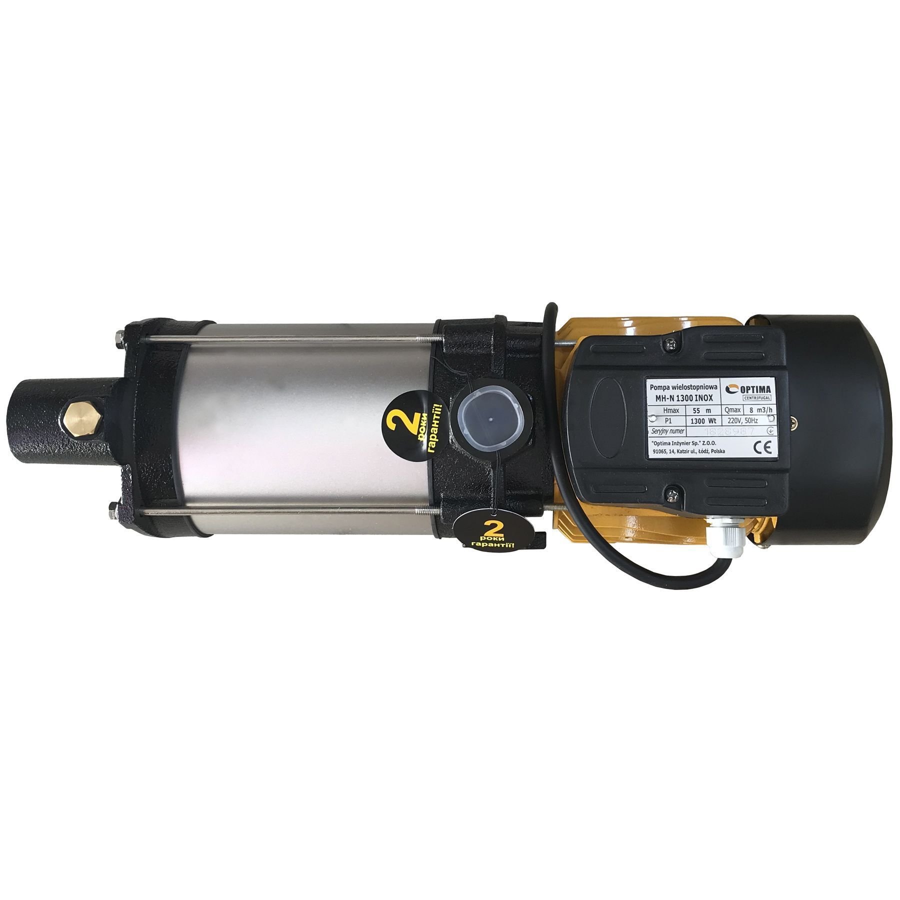 Насос відцентровий багатоступінчастий Optima MH-N 1300INOX 1,3кВт нерж, колеса - Image 2