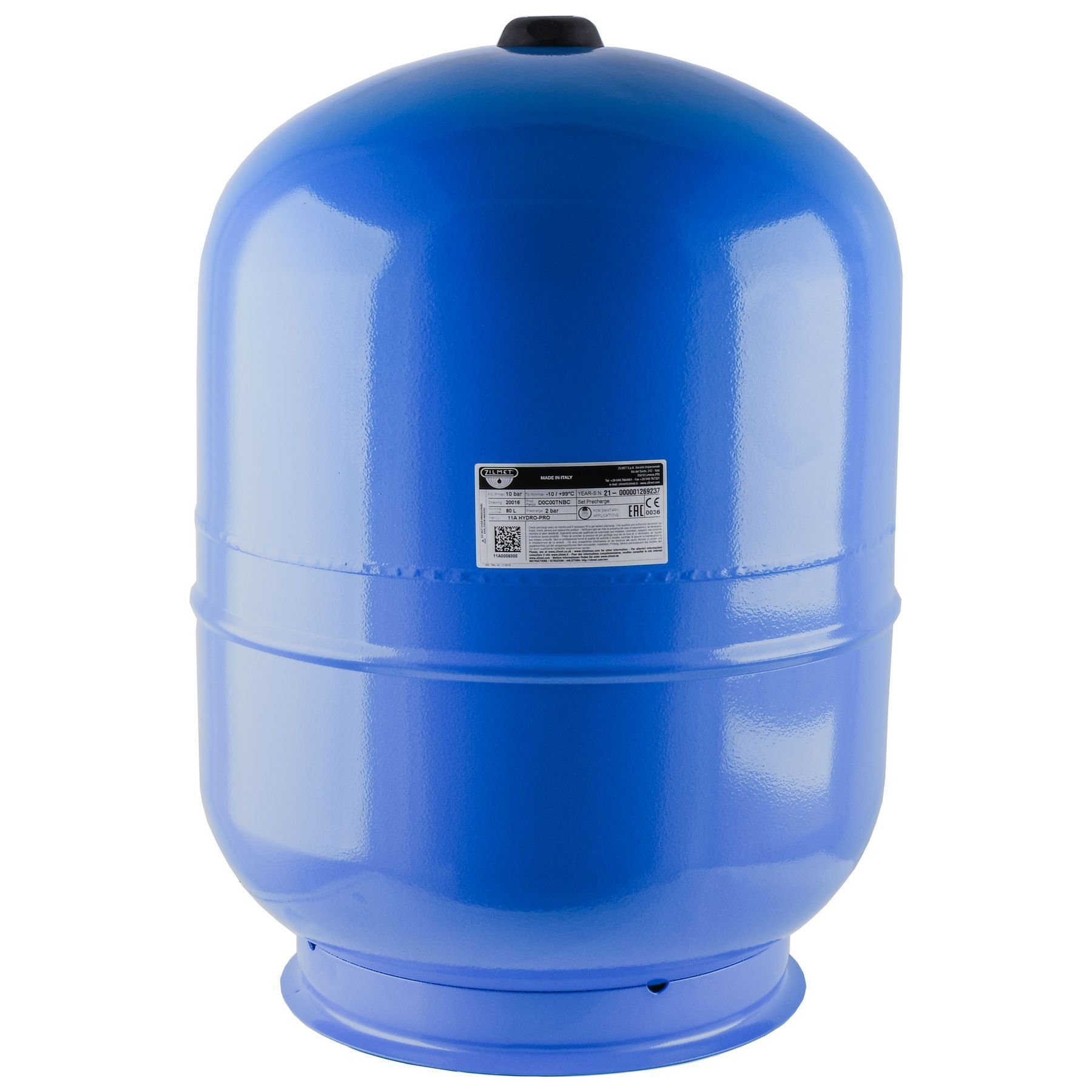 Гідроакумулятор з фіксованою мембраною  80 л Zilmet HYDRO-pro 10bar ( 11A0008000 ) - Image 1