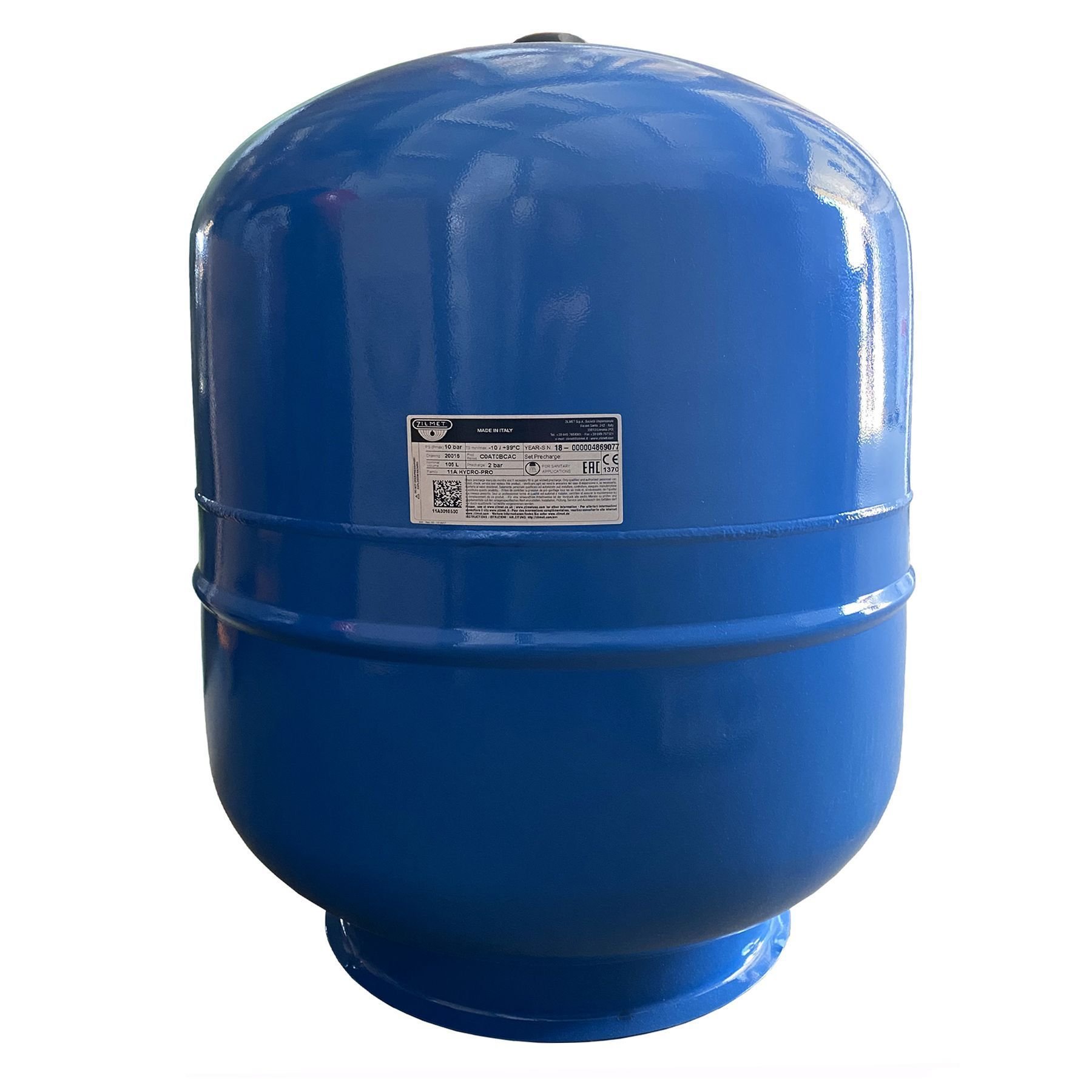 Гідроакумулятор з фіксованою мембраною 105 л Zilmet HYDRO-pro 10bar ( 11A0010500 ) - Image 1