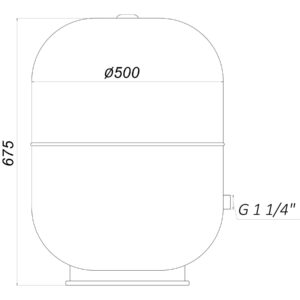 Гідроакумулятор з фіксованою мембраною 105 л Zilmet HYDRO-pro 10bar ( 11A0010500 ) - Image 6