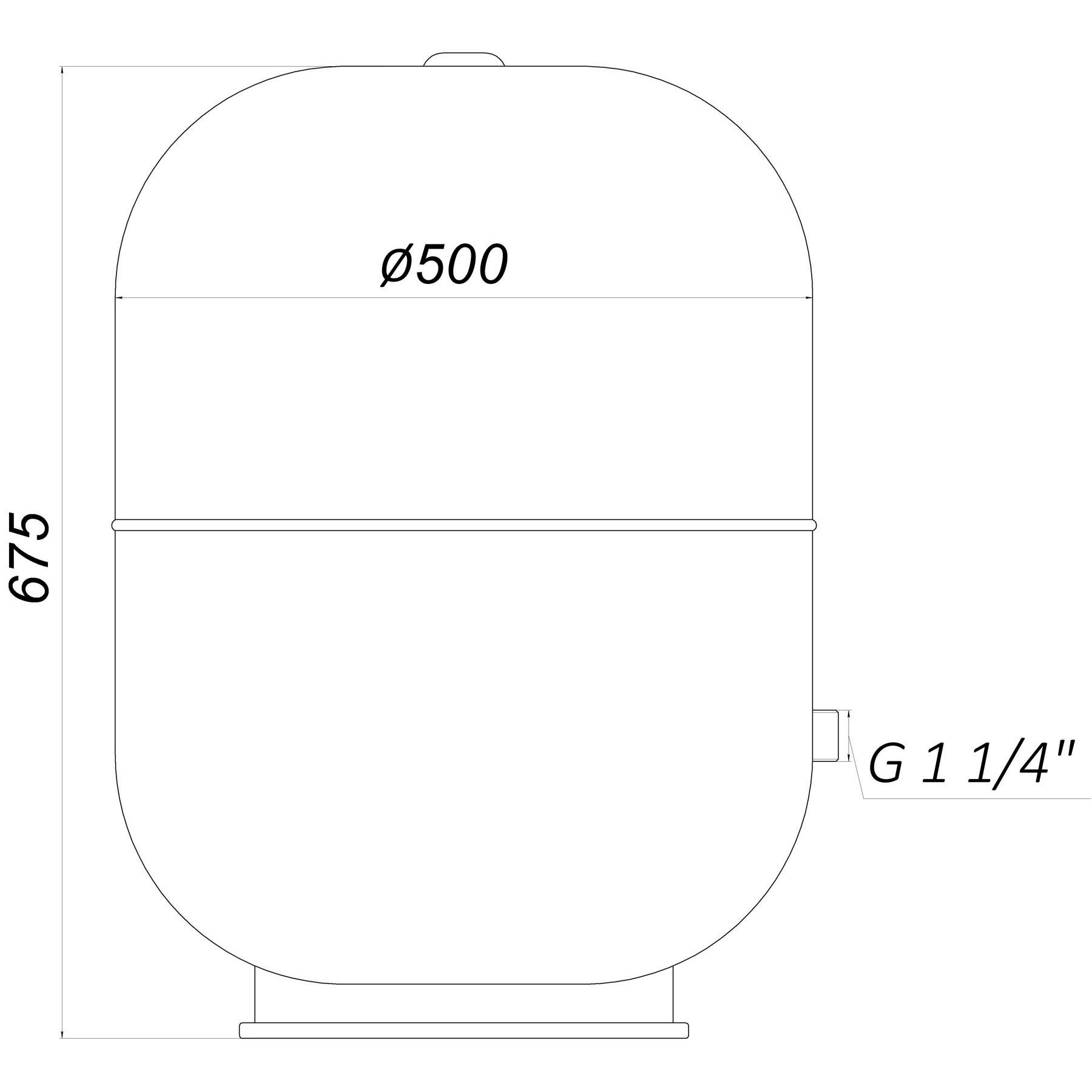 Гідроакумулятор з фіксованою мембраною 105 л Zilmet HYDRO-pro 10bar ( 11A0010500 ) - Image 6
