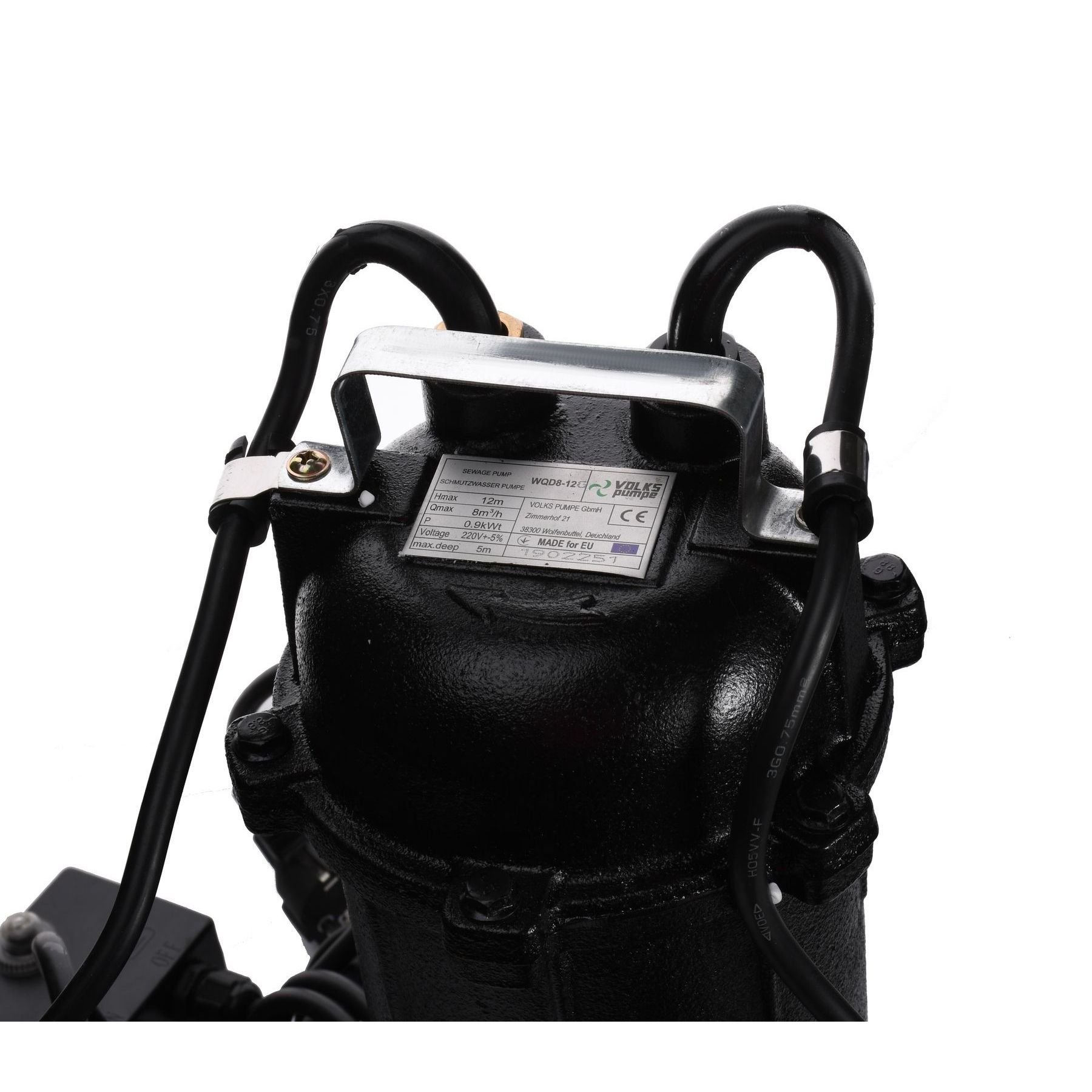 Насос фекальний з ріжучим механізмом VOLKS WQ   8-12G 1.1кВт - Image 7