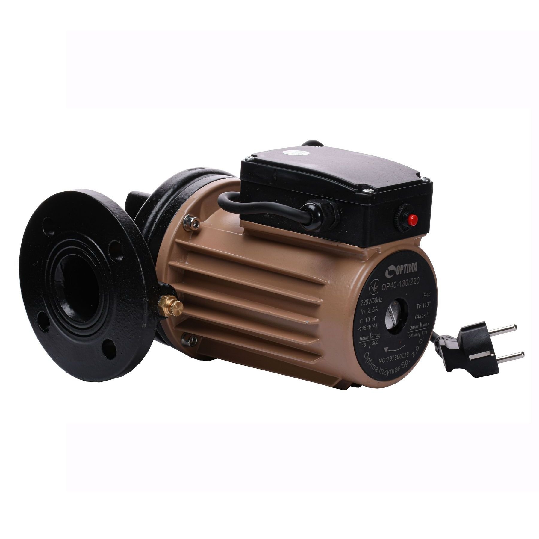 Насос циркуляційний фланцевий Optima OP40-130 (120) 220мм + кабель з вилкою - Image 3