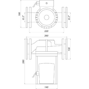 Насос циркуляційний фланцевий Optima OP50-180 245мм + кабель з вилкою - Image 6