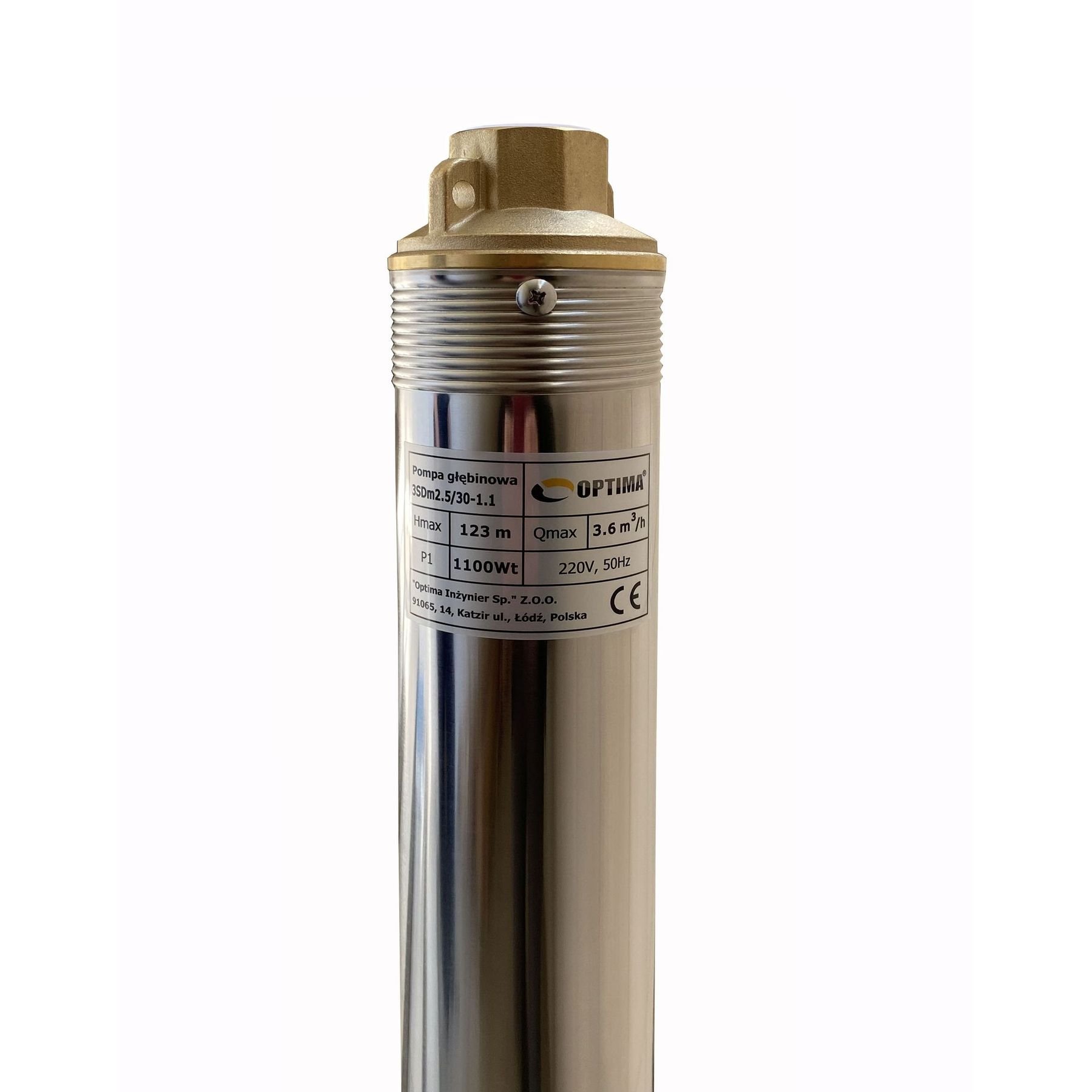 Насос свердловинний з підв, стійк, до піску 3″ OPTIMA 3SDm2,5/30 1,1 кВт 124м +пульт+кабель 15м NEW - Image 7