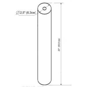 Картридж вугільний пресований Slim line 20*2,5″ Bio+ systems CTO-20В - Image 2