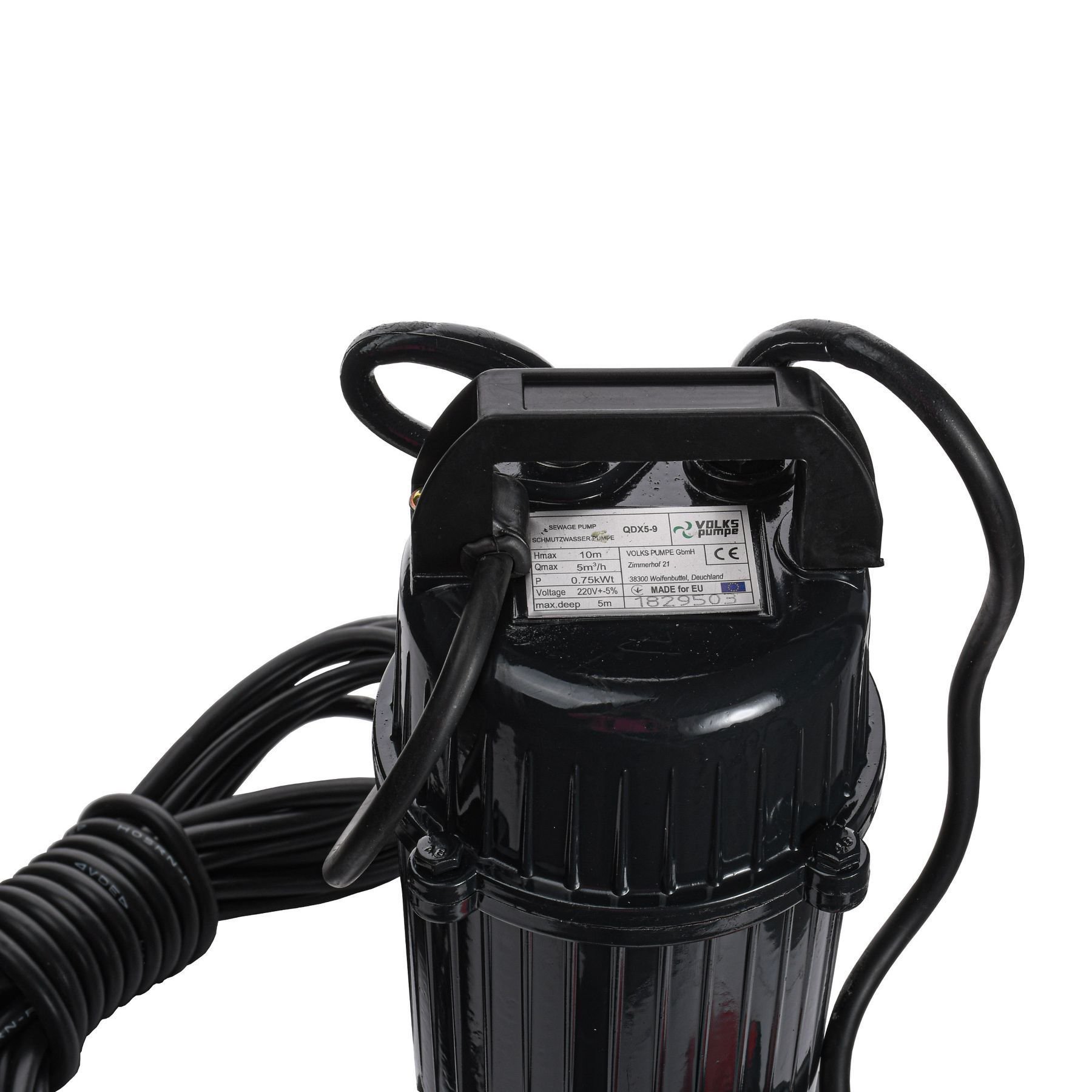 Насос дренажний VOLKS pumpe QDX5-9 0,75кВт - Image 2