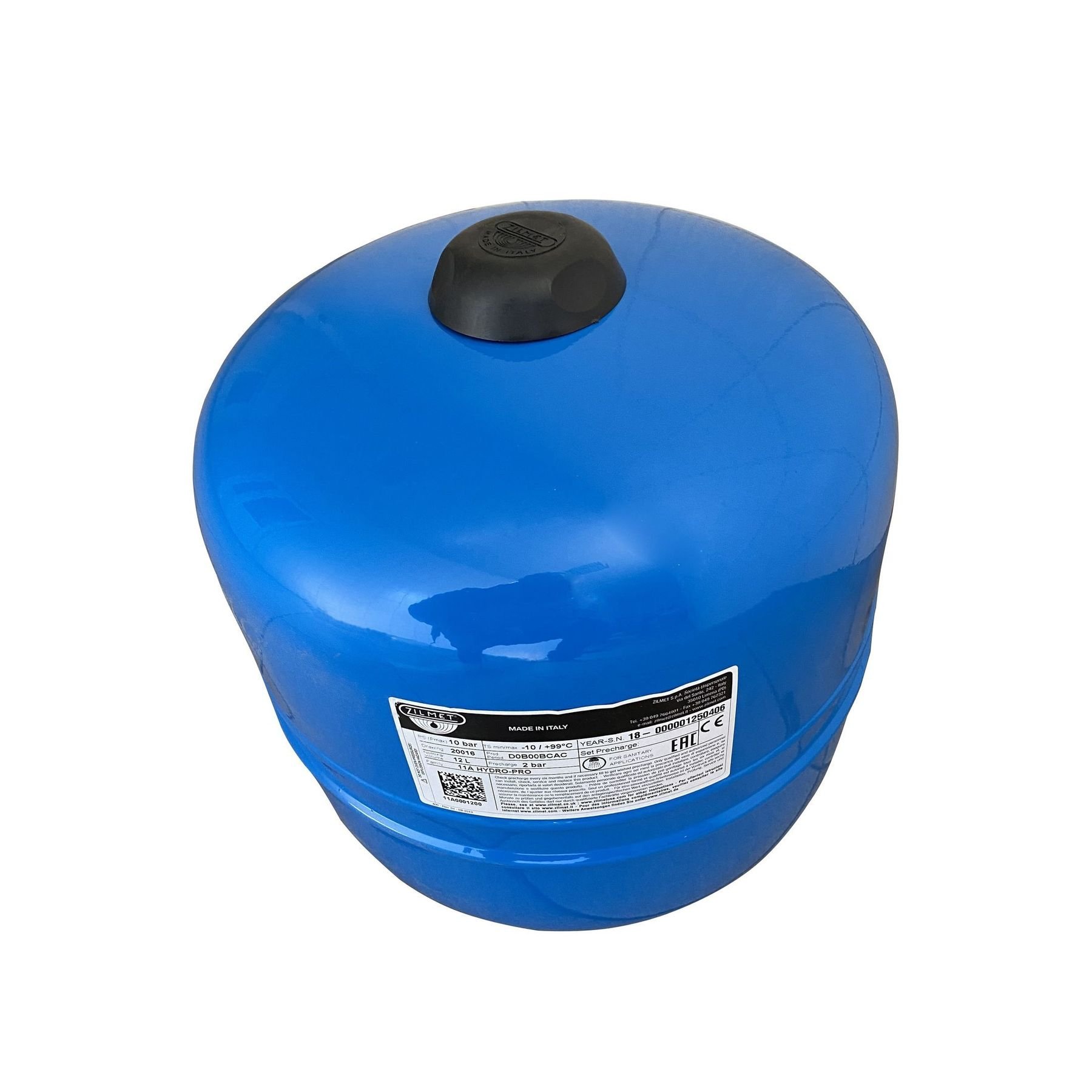 Гідроакумулятор з фіксованою мембраною  12л Zilmet HYDRO-pro 10bar ( 11A0001200 ) - Image 2