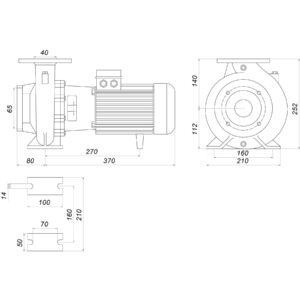Насос моноблочний IR 40-125A 3,0 кВт SAER (40 м3/год, 27,5 м) - Image 8