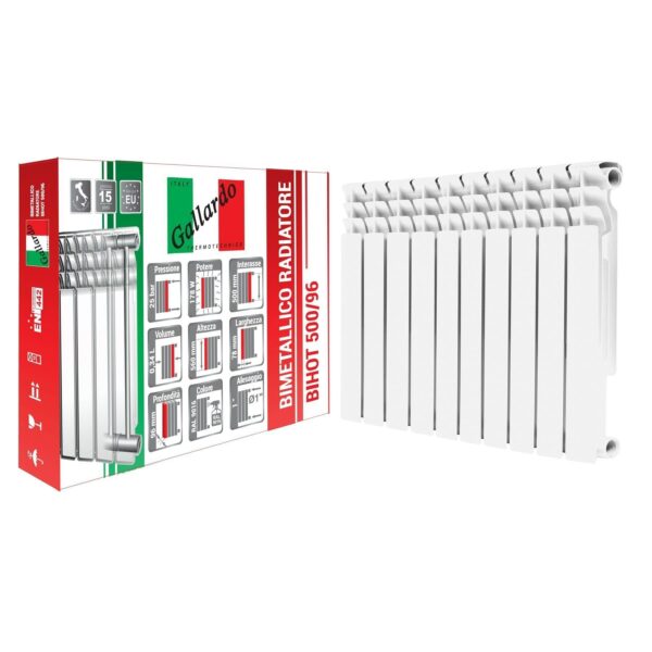 Радіатор біметалевий секційний GALLARDO BIHOT 500/96 (кратно 10)