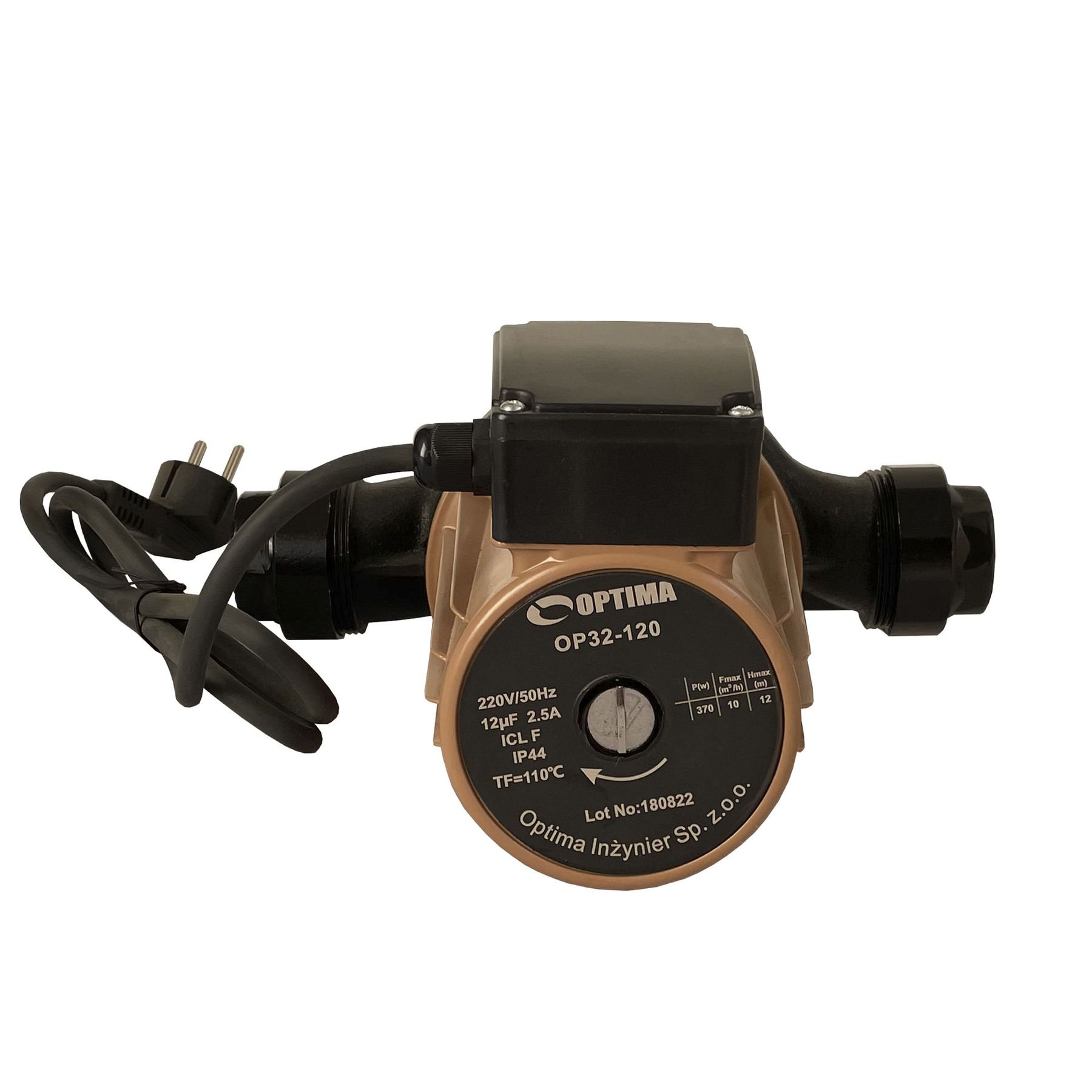 Насос циркуляційний Optima OP32-120 220мм + гайки, + кабель з вилкою - Image 4