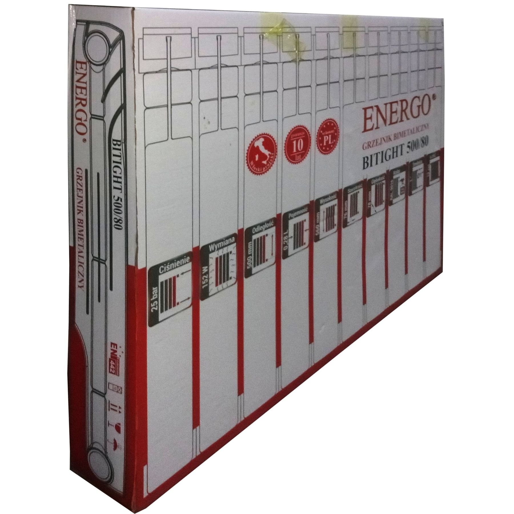 Радіатор біметалевий секційний ENERGO BITIGHT 500/80 (кратно 10) - Image 2