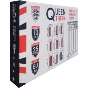 Радіатор біметалевий секційний QUEEN THERM 500/96 (кратно 10) - Image 7