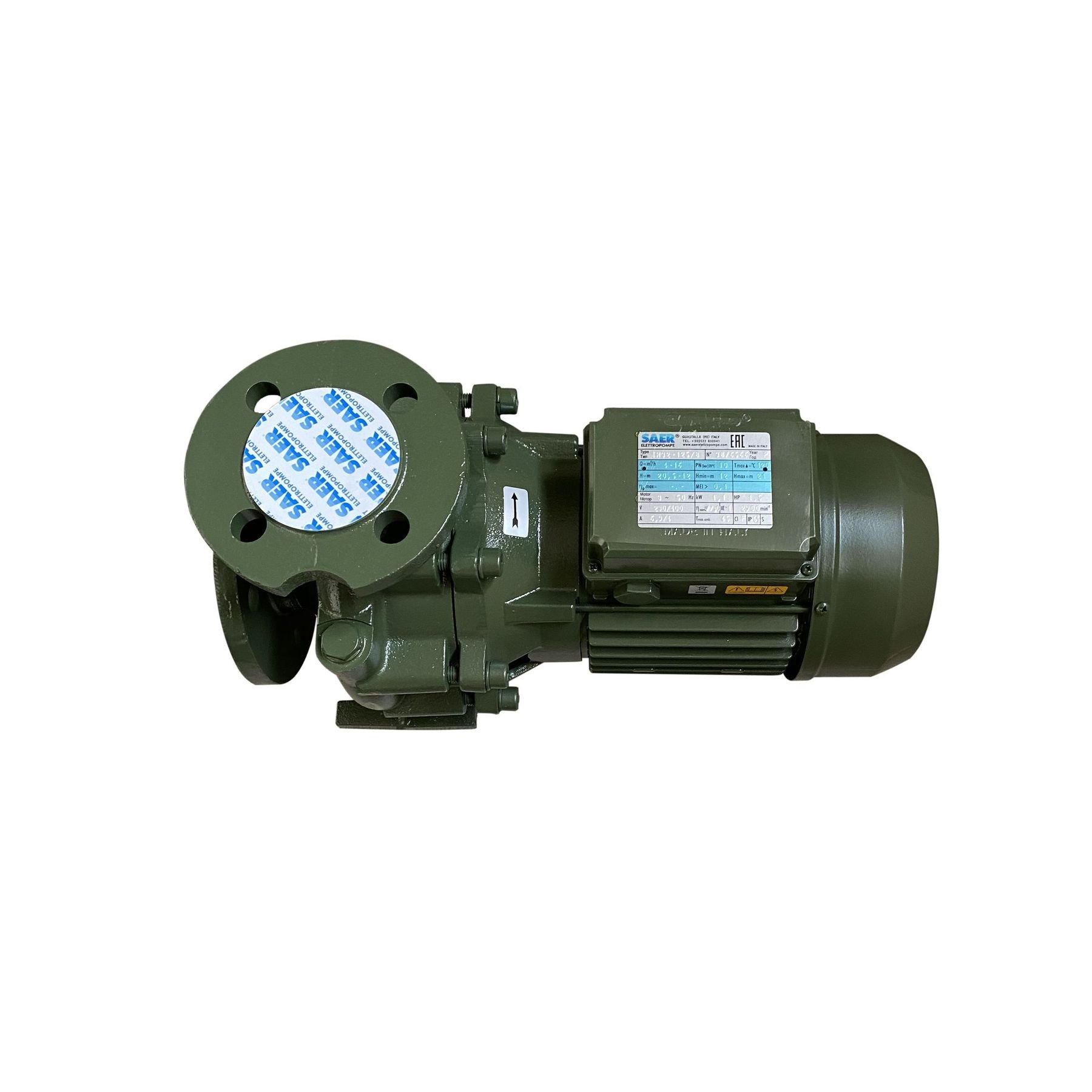 Насос моноблочний IR 32-125B 1,1 кВт SAER (16 м3/год, 21 м) - Image 4