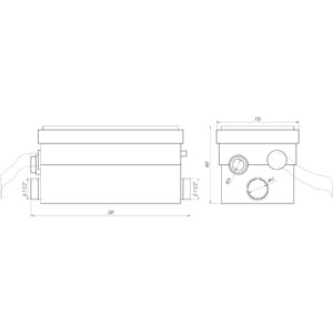 Каналізаційна установка VOLKS pumpe WC 250 - Image 5