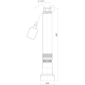 Насос колодязний OPTIMA OP 5,1 - 40/5  F 0,37 кВт,  P max=0,45 кВт( з поплавком ) - Image 3