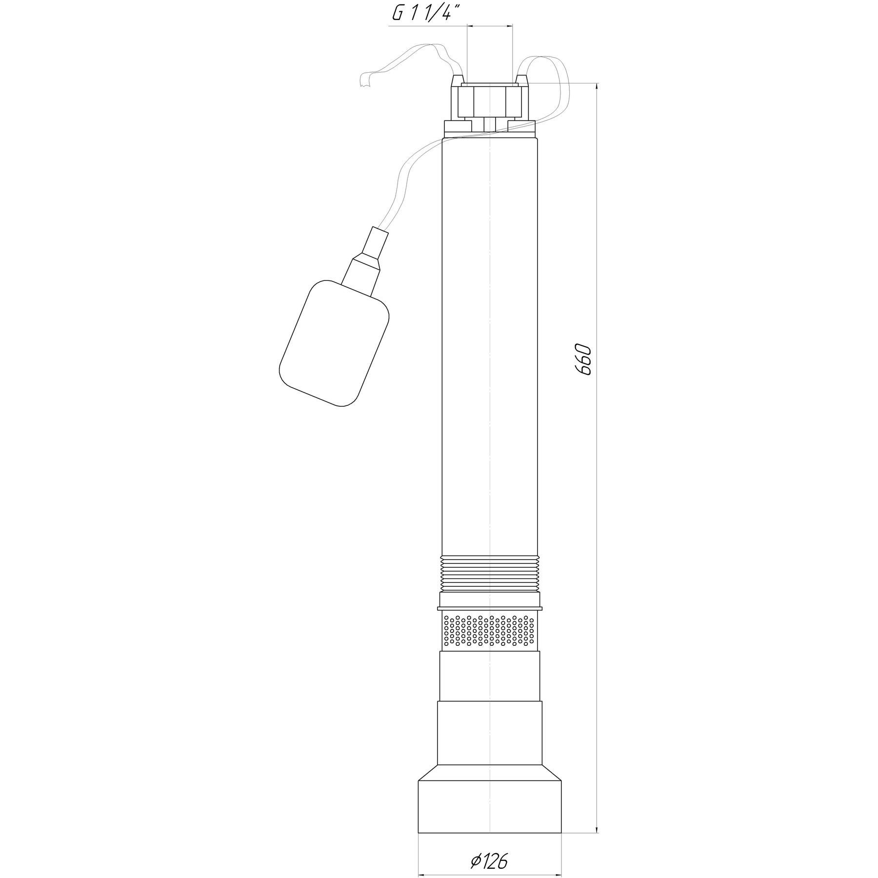 Насос колодязний OPTIMA OP 5,1 - 40/5  F 0,37 кВт,  P max=0,45 кВт( з поплавком ) - Image 3
