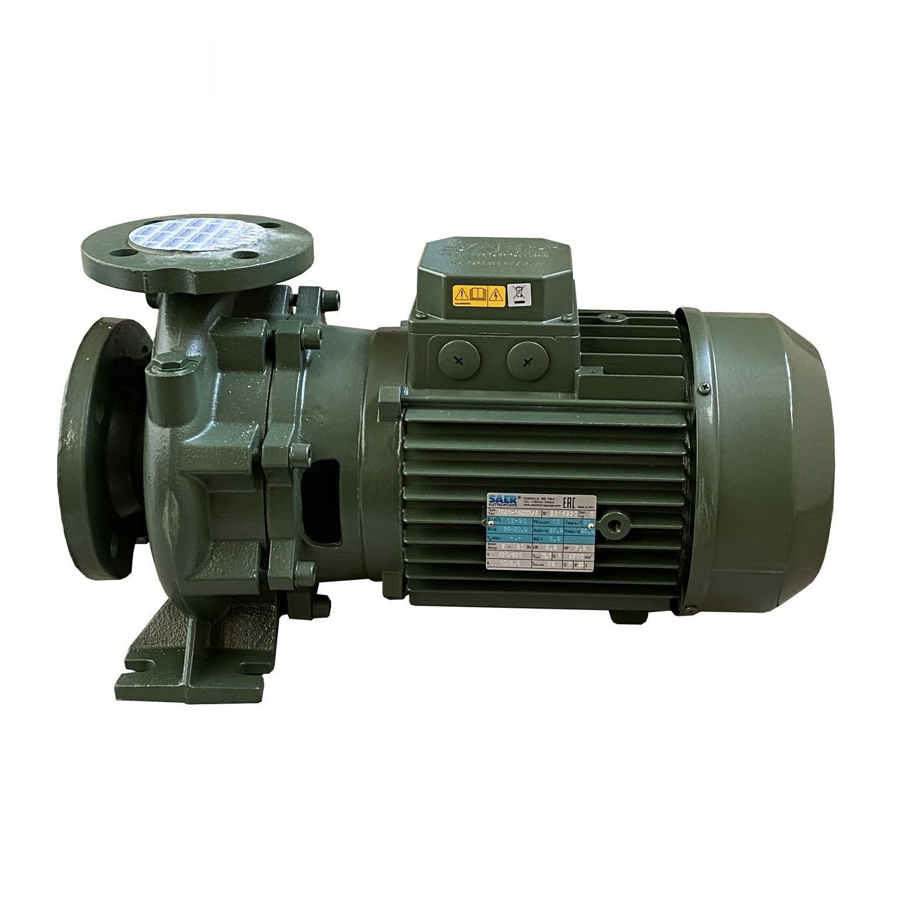 Насос моноблочний IR 40-160NB/A 5,5 кВт SAER (50 м3/год, 36,7 м) - Image 1