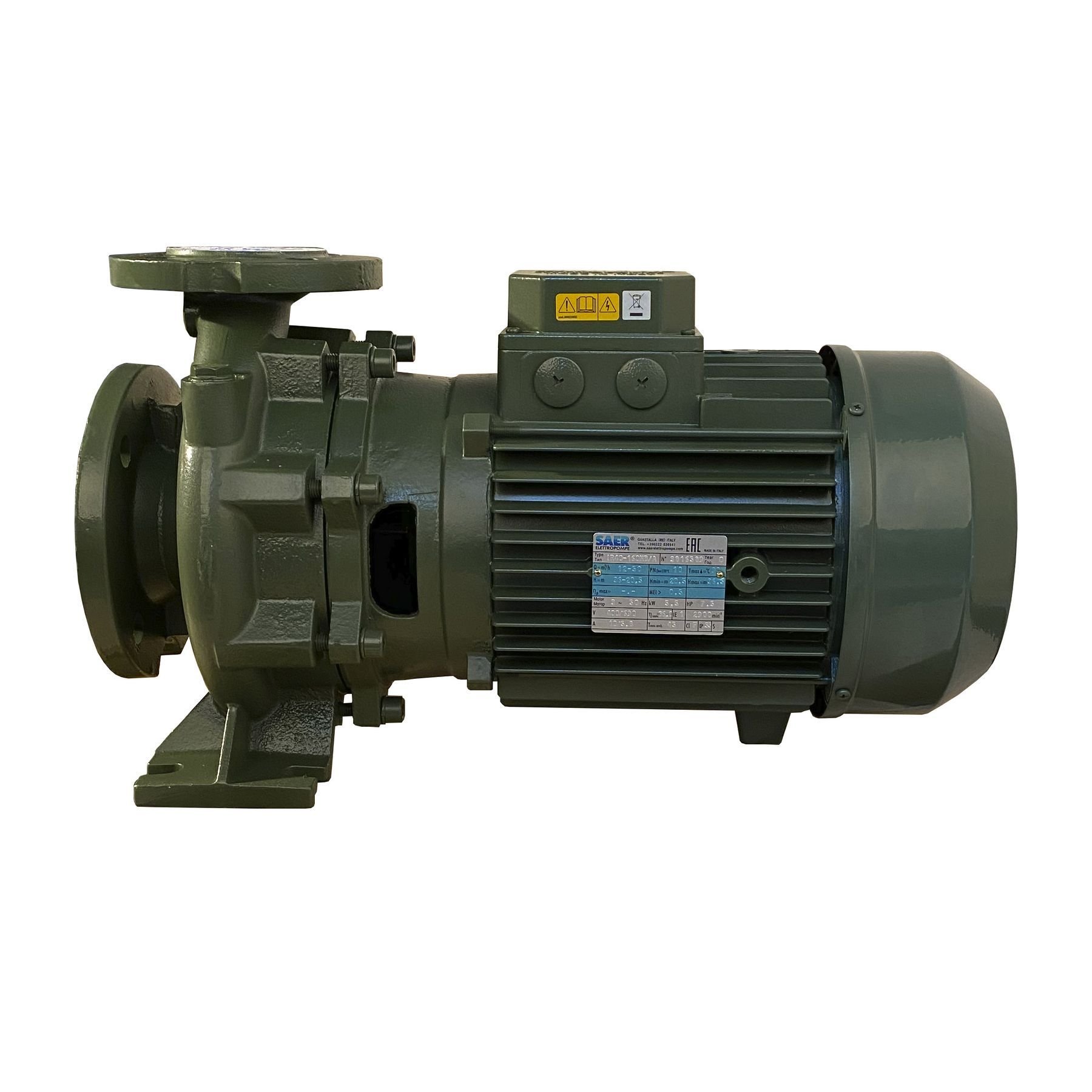 Насос моноблочний IR 40-160NB/A 5,5 кВт SAER (50 м3/год, 36,7 м) - Image 4