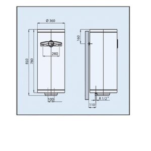 Водонагрівач LEOV LV Slim 50 l (50L Slim ) - Image 5