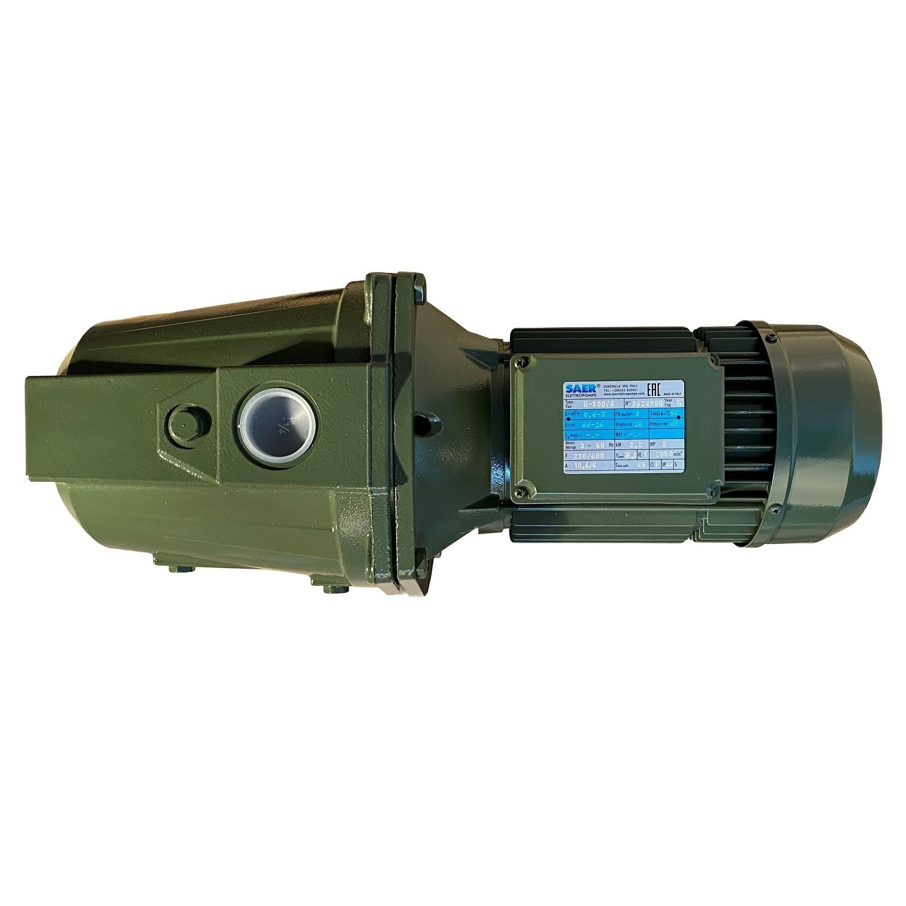 Насос відцентровий M-300A PL 2,2 кВт SAER (7 м3/год, 69 м) трифазний - Image 3