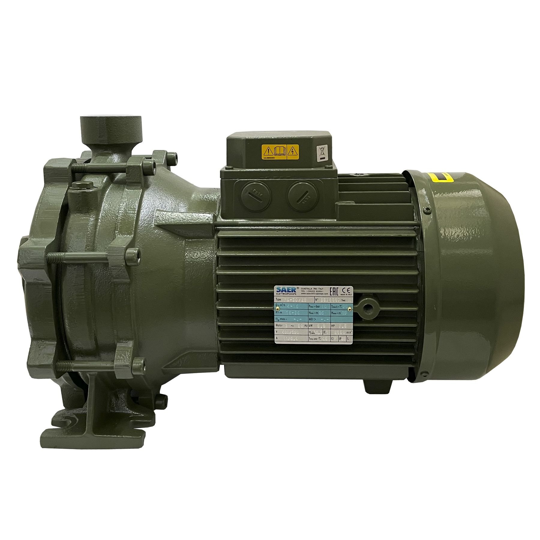 Насос вiдцентровий FC-30 2B SAER з двома робочими колесами, трифазний - Image 1