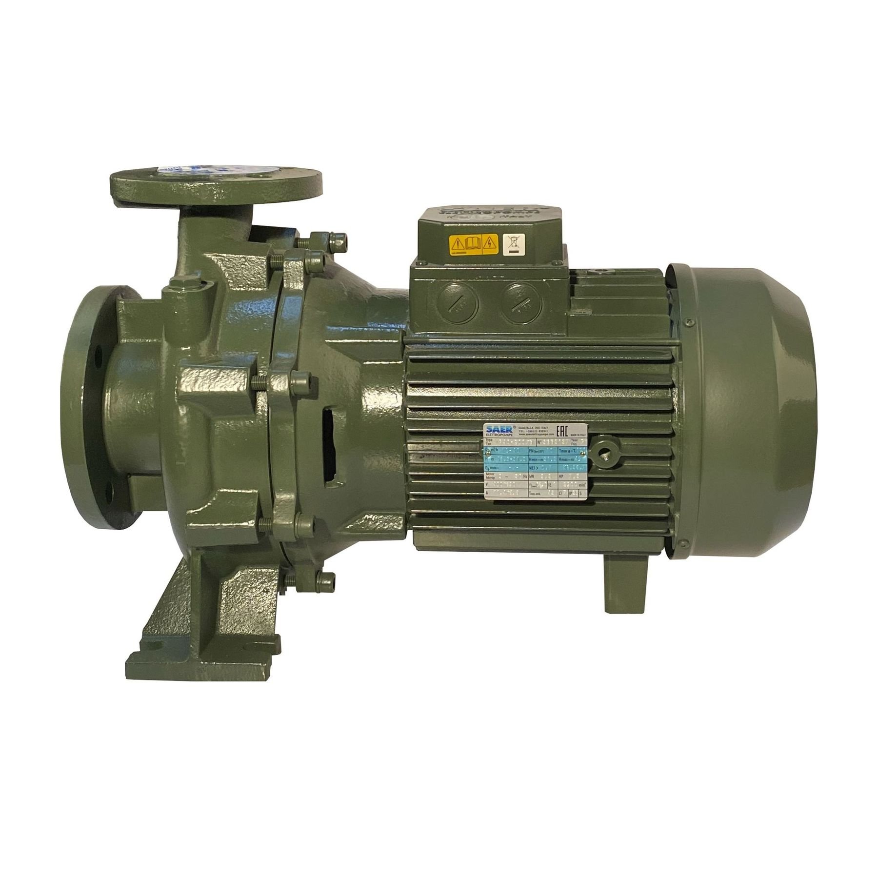Насос моноблочний IR 40-200B 5,5 кВт SAER (48.8 м3/год, 40 м) - Image 1