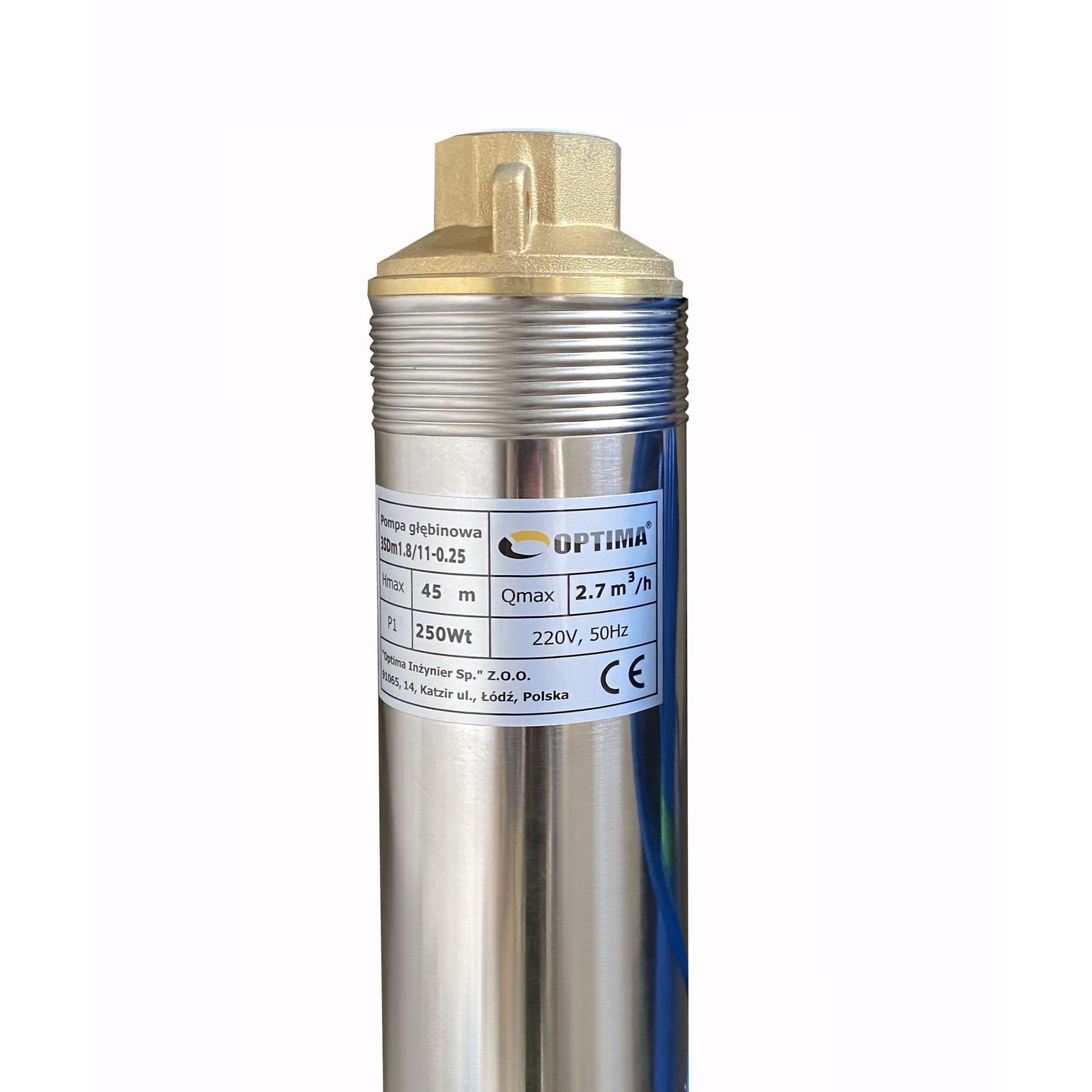 Насос свердловинний з підв, стійк, до піску 3″ OPTIMA  3SDm1,8/11 0,25 кВт 45м + пульт+кабель25м NEW - Image 6