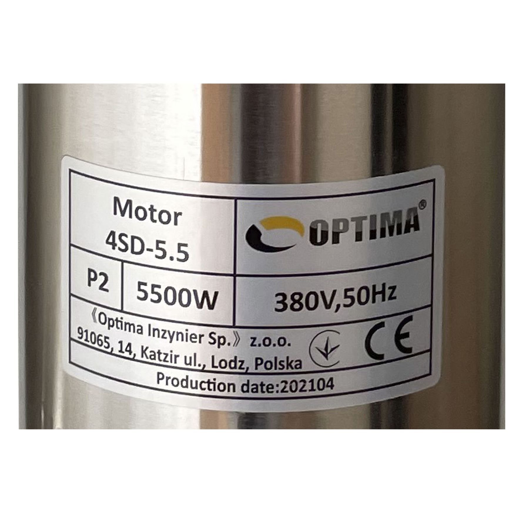 Насос свердловинний з підв, стійк, до піску OPTIMA 4SD16/22 5,5 кВт 120м 3-фазний ( 2 частини ) - Image 5