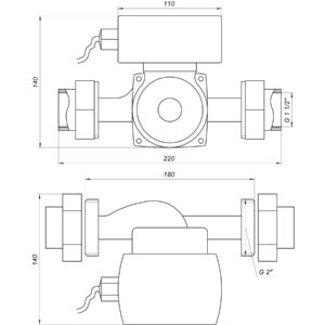 Насос циркуляційний енергоощадний  Optima OP32-80AUTO 180мм + гайки - Image 5