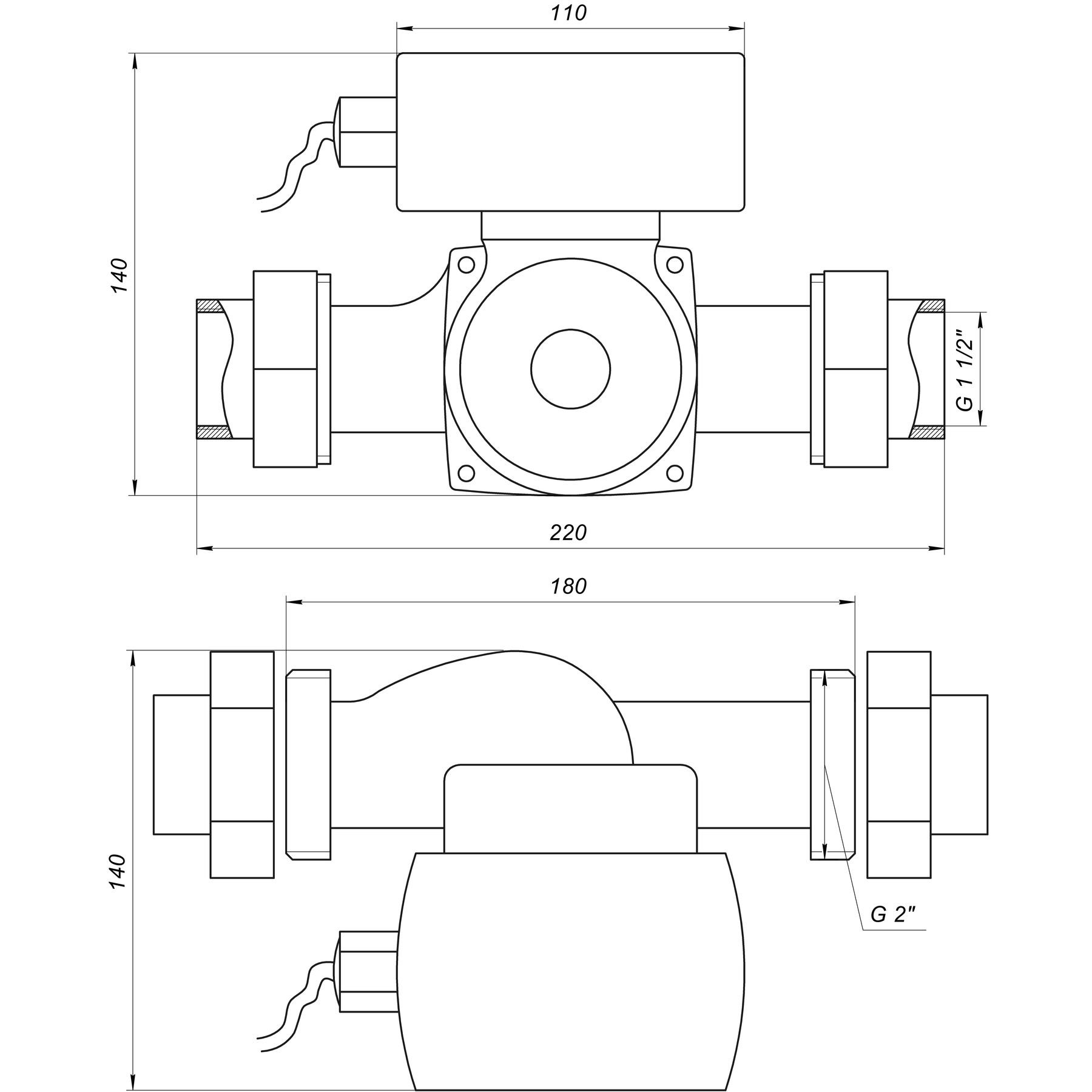 Насос циркуляційний енергоощадний  Optima OP32-10AUTO 180мм + гайки - Image 5