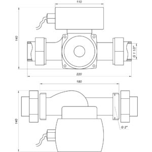 Насос циркуляційний енергоощадний  Optima OP32-12AUTO 180мм + гайки - Image 5