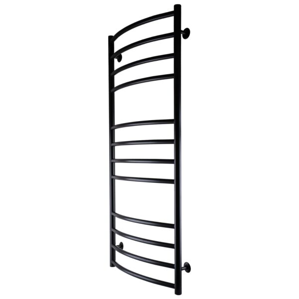 Рушникосушарка UNIO LDE W 1200-500-12 BLK Драбинка Дуга Еліт вода чорна