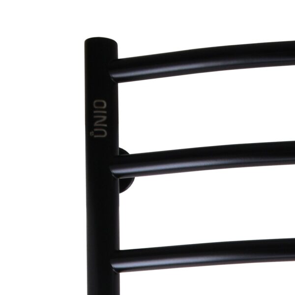Рушникосушарка UNIO LDE W 1200-500-12 BLK Драбинка Дуга Еліт вода чорна