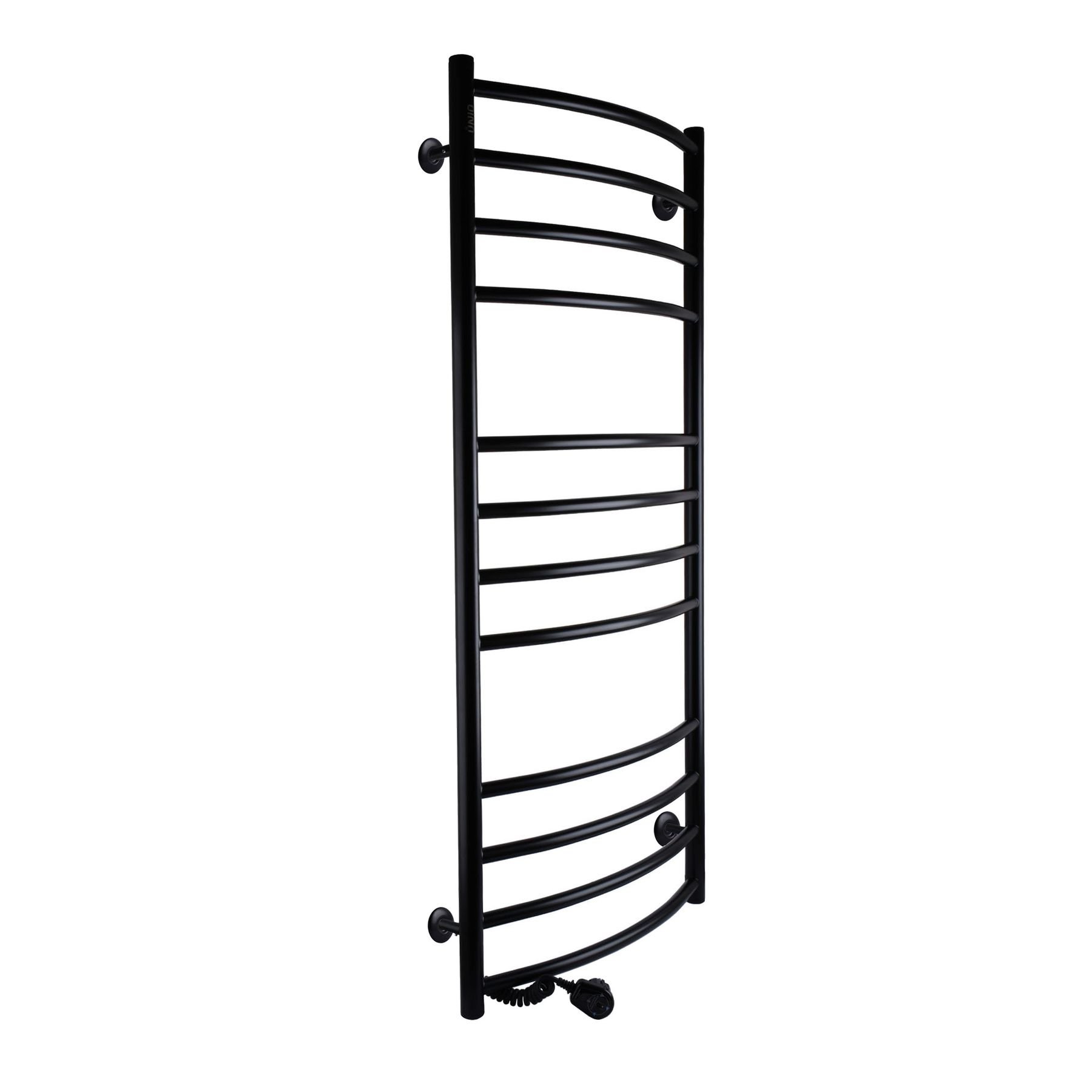 Рушникосушарка UNIO LDE EL 1200-500-12 BLK Драбинка Дуга Еліт електро чорна - Image 3