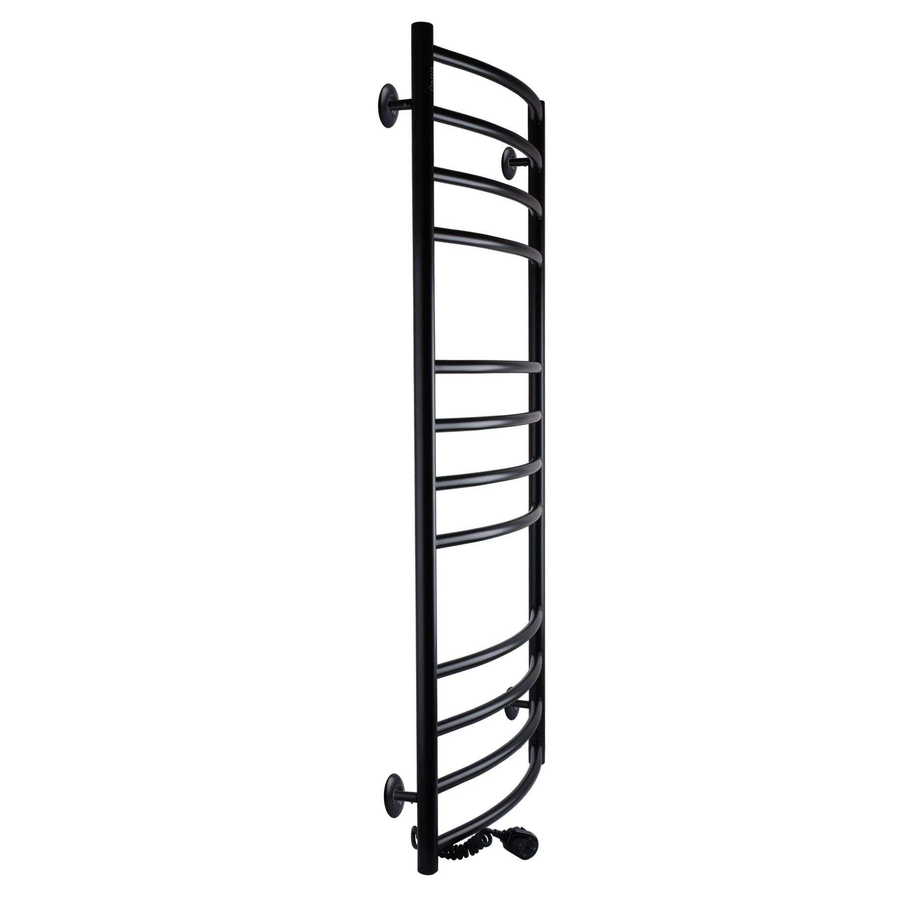 Рушникосушарка UNIO LDE EL 1200-500-12 BLK Драбинка Дуга Еліт електро чорна - Image 4