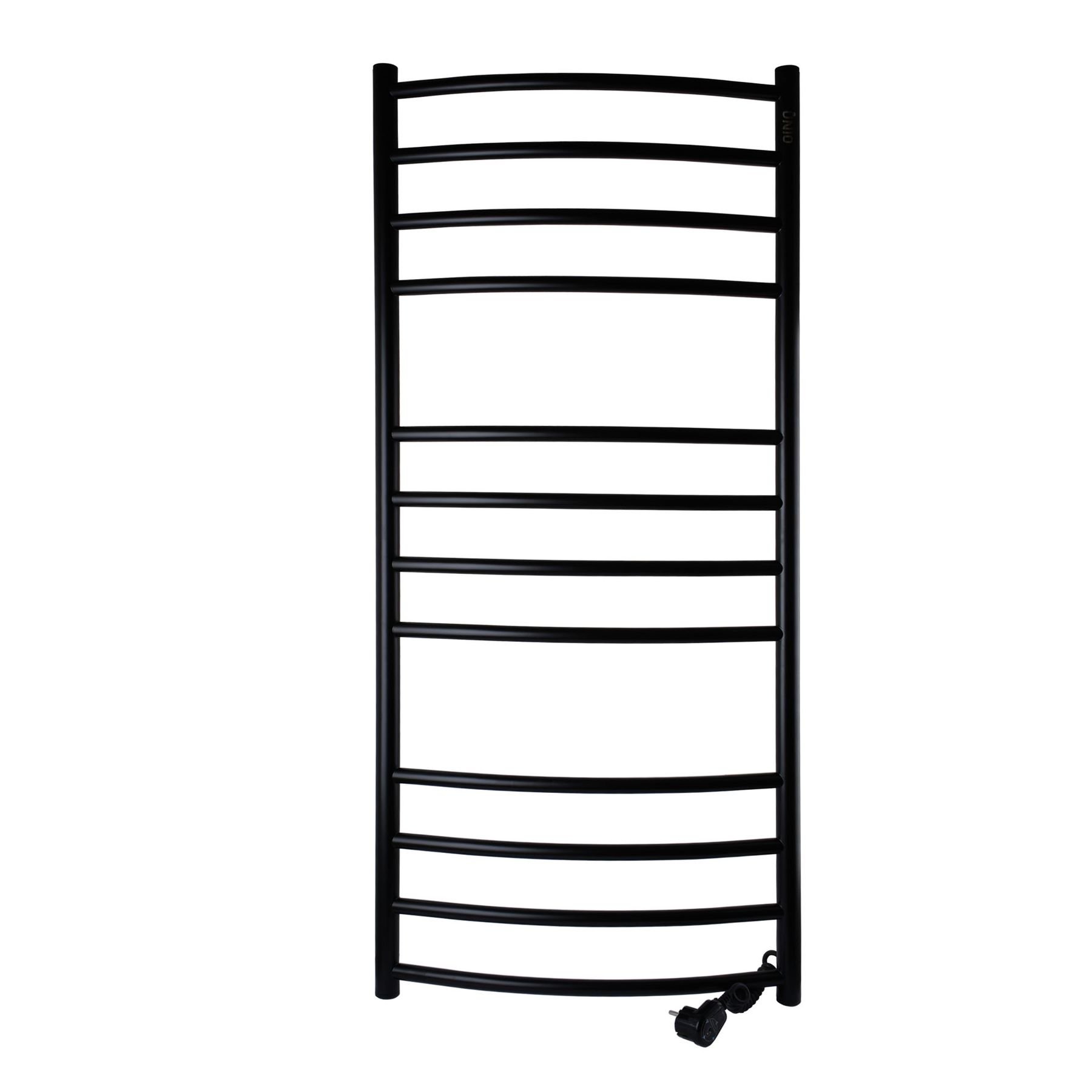 Рушникосушарка UNIO LDE ER 1200-500-12 BLK Драбинка Дуга Еліт електро чорна - Image 1