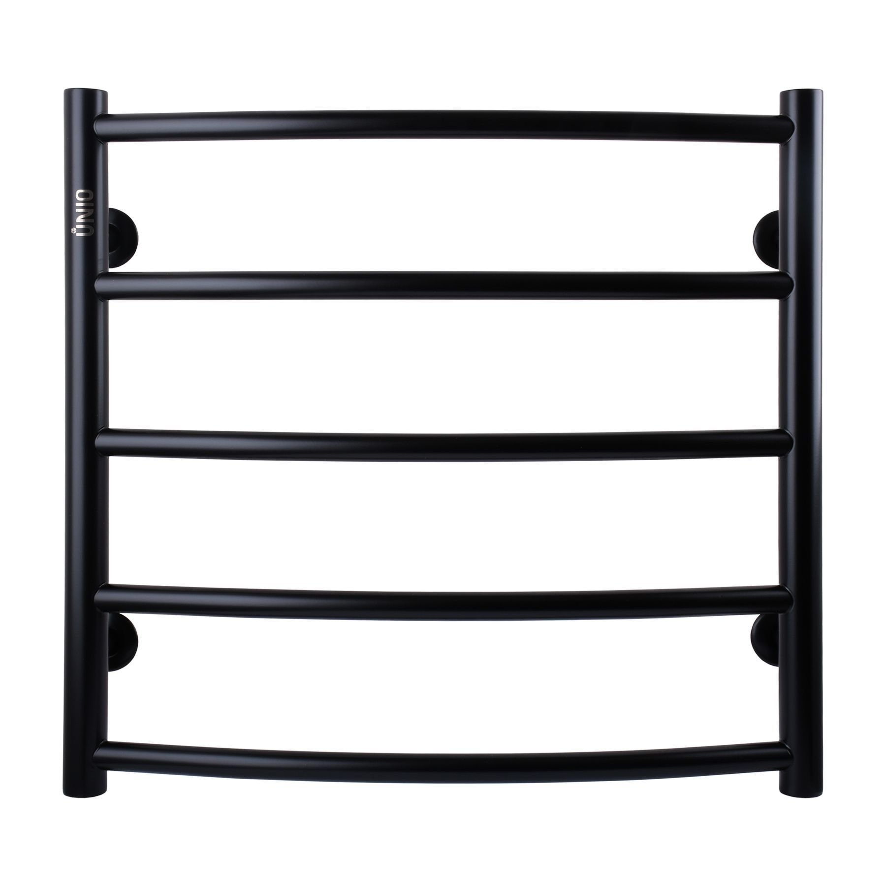 Рушникосушарка UNIO LD W 500-500-5 BLK Драбинка Дуга вода чорна - Image 1