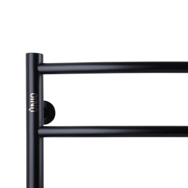 Рушникосушарка UNIO LD W 500-500-5 BLK Драбинка Дуга вода чорна