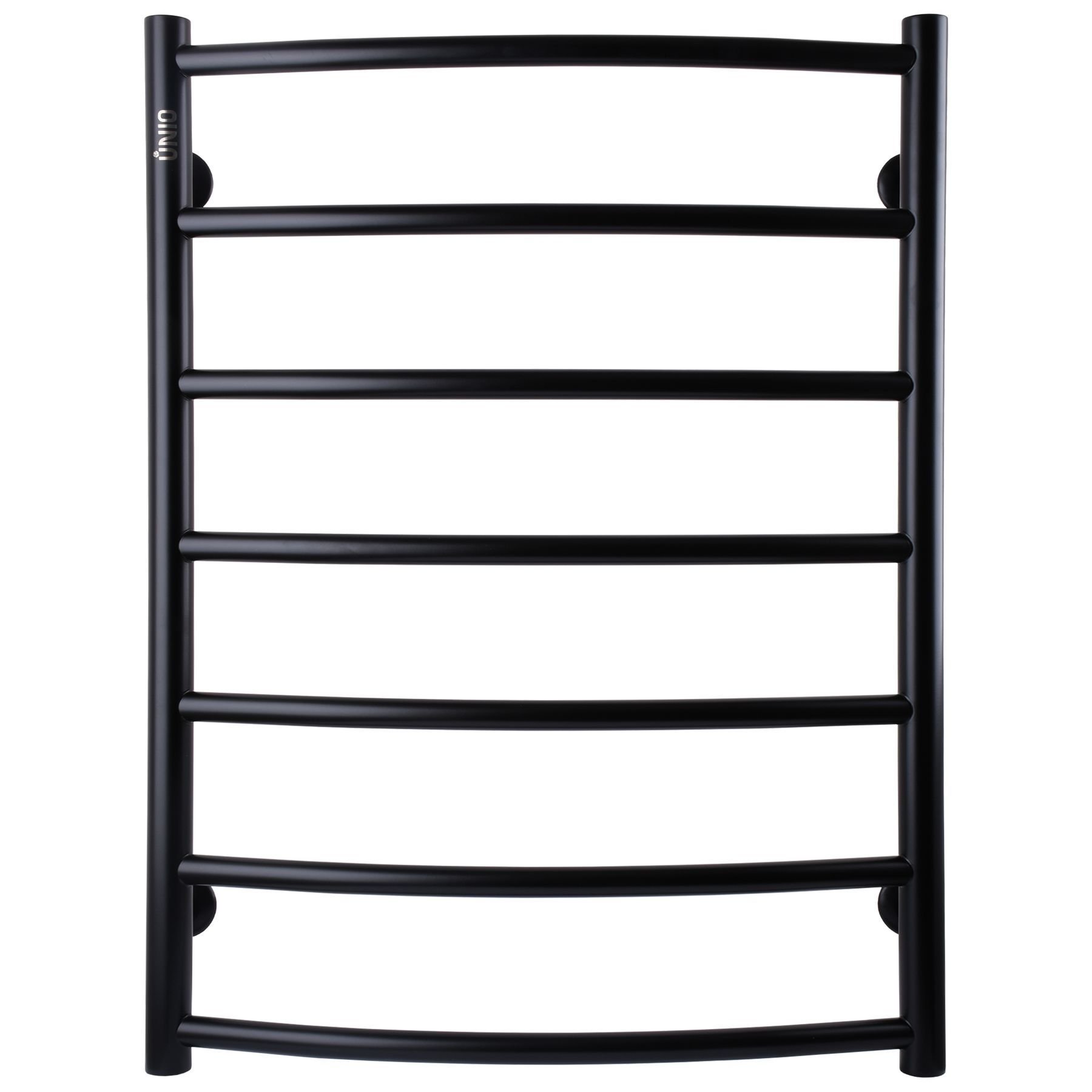 Рушникосушарка UNIO LD W 700-500-7 BLK Драбинка Дуга вода чорна - Image 1