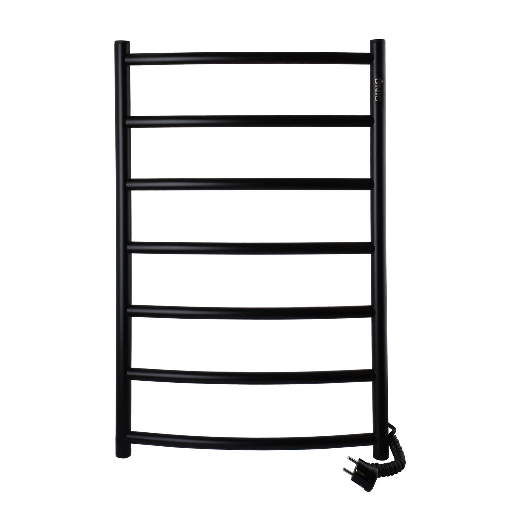 Рушникосушарка UNIO LD ER 700-500-7 BLK Драбинка Дуга електро чорна - Image 1