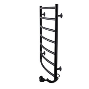 Рушникосушарка UNIO LD ER 700-500-7 BLK Драбинка Дуга електро чорна - Image 2